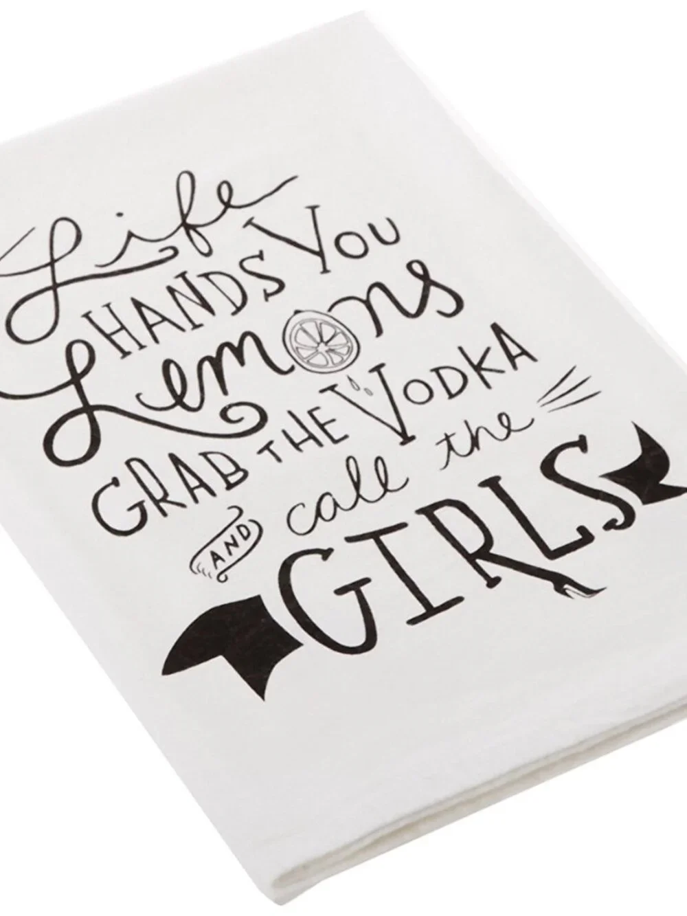 HOME | Primitives by Kathy Lemons Grab the Vodka & Call Girls Kitchen Towel NWT